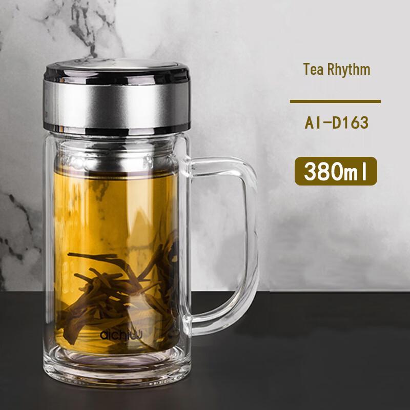 Aichiw Double Wall Borosilicate Glass Mug
