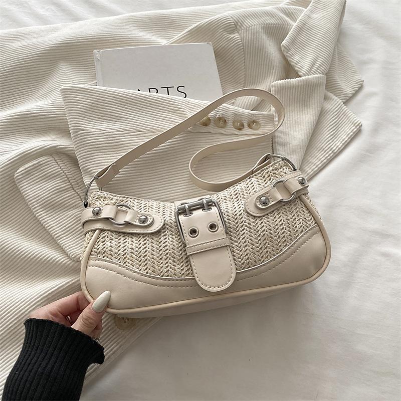 Vintage Girl Style Crossbody Bag, Small Niche Crescent-shaped Bag, Single Shoulder Strap Bag