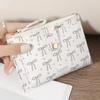 New Ultra-thin Short Wallet Zipper Bowknot Card Clip Lightweight Coin Purse Women