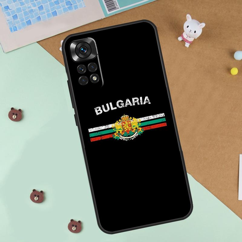 

Bulgaria Flag Passport Map Case For Xiaomi Redmi Note 14 13 12 9 10 11 Pro 10S 11S 12S Cover For Redmi 13C 10C 12C 14C Redmi Note 14 Pro 5G