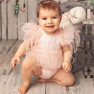 Newborn Photography Props: 100-Day Baby Girl Creative Three-Piece Dress Set