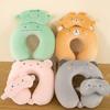 Support Travel Neck Cushion Portable Eye Mask Cute Neck Support Pillow  Office Nap