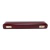 17 Hole Flute Storage Case Wooden Flute Protective Box Soft Velvet Lining Slide Buckle Lock