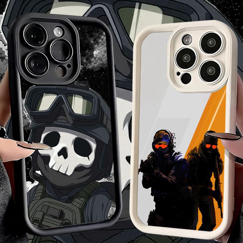 Phone Case for iPhone 17 Air 16E 15 16 Pro Max Counter Strike Cs Go Cover 14 Plus 13 12 Mini Soft Shell Silicone Fundas