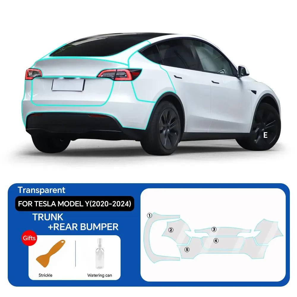For Tesla Model Y 2020-2024 TPU Paint Protection Film Anti-Scratch Pre-cut PPF Car Body Clear Bra Resistant Invisible Repairable