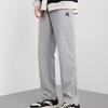 Anta Basketball Series Solid Color Knit Cuff Casual Sports Pants Men Bottoms Grey 952321317-2