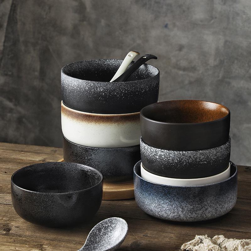 Large Japanese Ceramic Soup & Noodle Bowl - Tang Monk Style