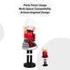 Nutcracker Christmas Decor Wooden Christmas Women Nutcracker Festival Seasonal Desk Display Ornament For Home Hotel Cafe Table