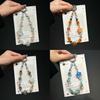 Pvc Starry Sky Beaded Phone Chain With Adjustable Wrist Strap For Women And Men