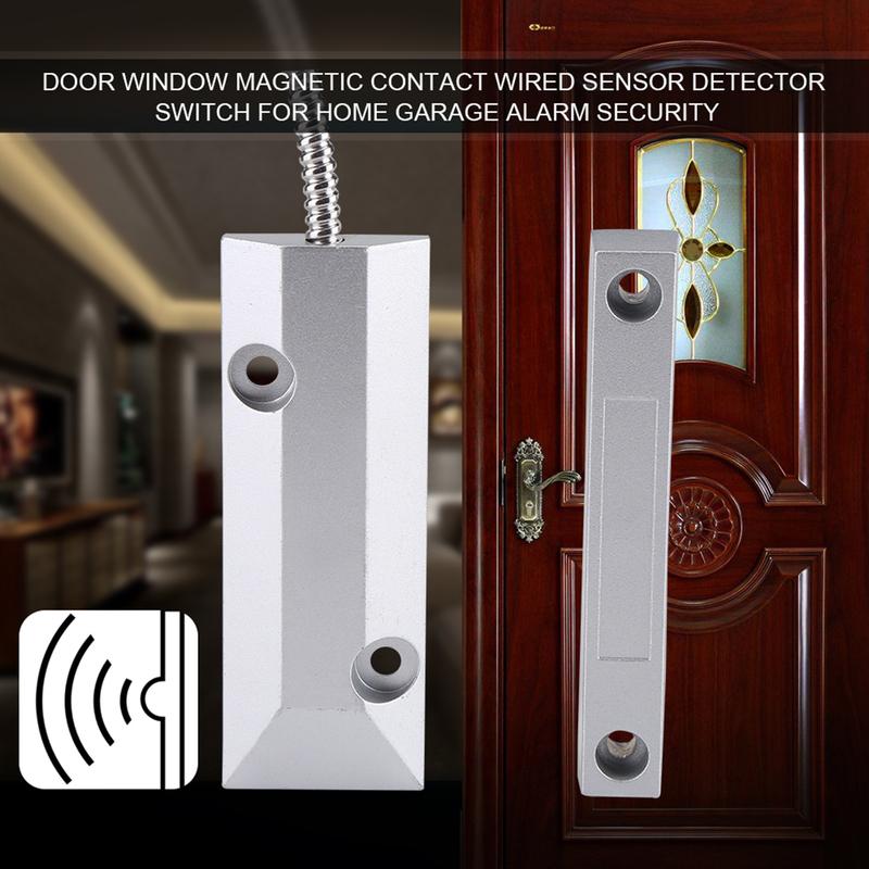 Door Window Magnetic Contact Wired Sensor Detector  for Home Garage Alarm Security Magnetic Detector