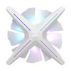 ALSEYE X12 Case Fan ARGB PWM Computer Air Cooling PC High Performance Quiet Operation 120mm RGB Reverse Blade Exhaust (White, Fan)