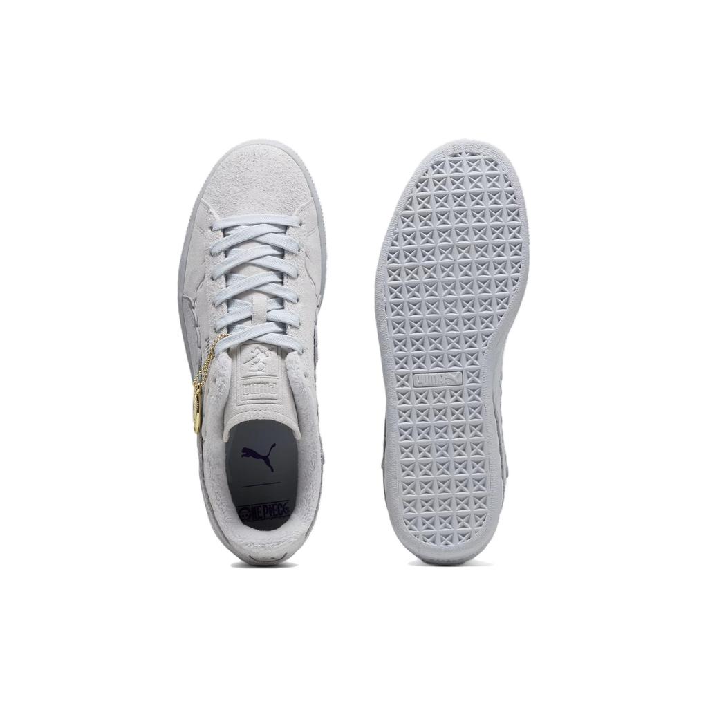 One Piece x Puma Suede Gear 5 Luffy Baskets Homme Gris Plume-Gris Gris Platine 396524-01