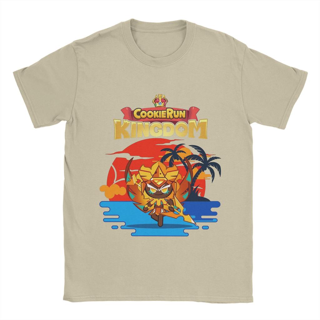 Cookie Run Kingdom Cotton T Shirt For Mens Summer Street Style T-Shirts Crew Neck Trending Tees Oversize Print Clothes