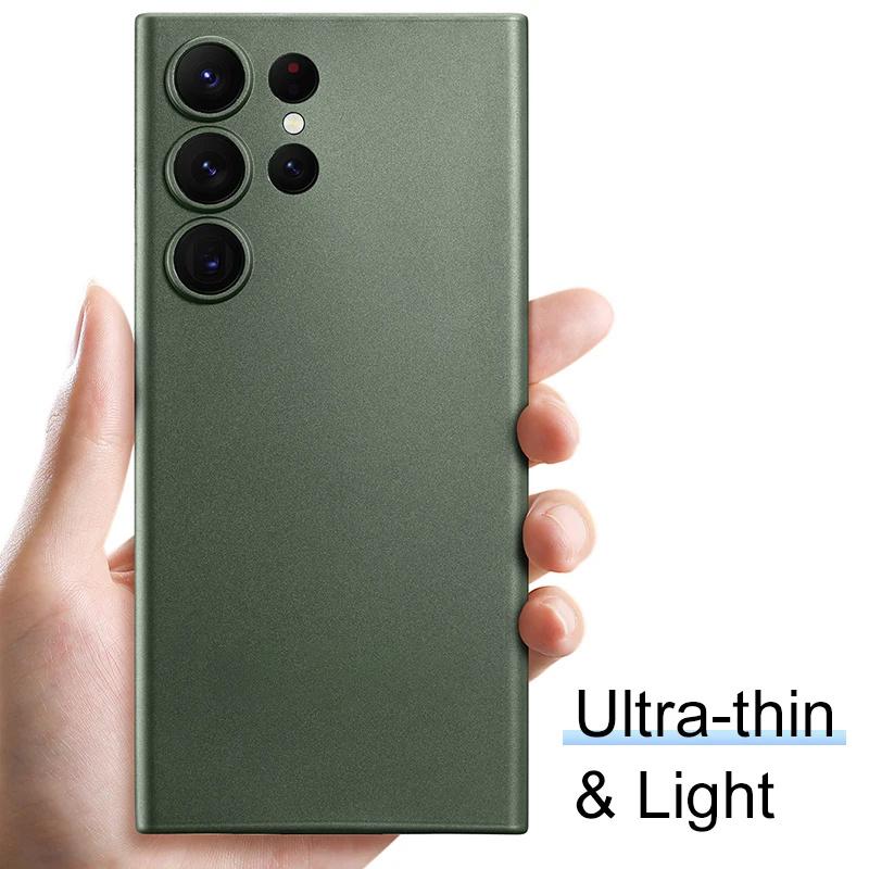 0,3 mm Ultra-dünne Mattes Hülle Für Samsung Galaxy S24 Plus Ultra Transparente PP Harte Rückseite Hülle Abdeckung Für Samsung S 24 S24+ PC