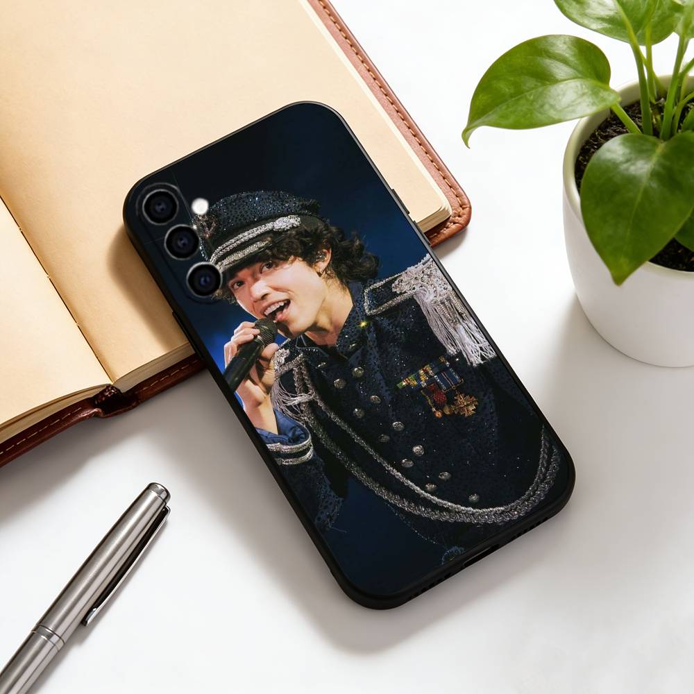 Singer C-Conan G-Gray-S Phone Case For Samsung Galaxy A73,A72,A71,A70,A53,A52,A51,Soft Silicone Black Cover