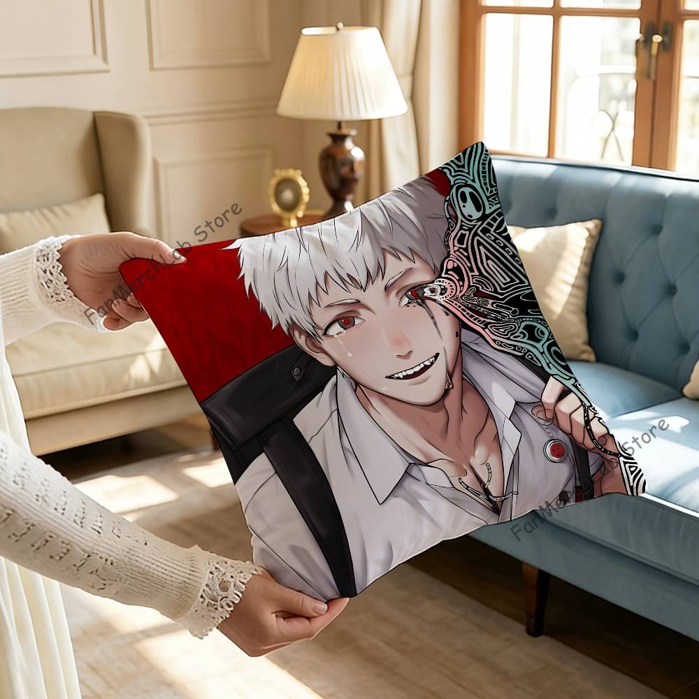 The SSummer HHikaru Died Pillow Case Plush Fabric Soft Pillowcase Double Sided Print Sofa Cushion Cover Throw