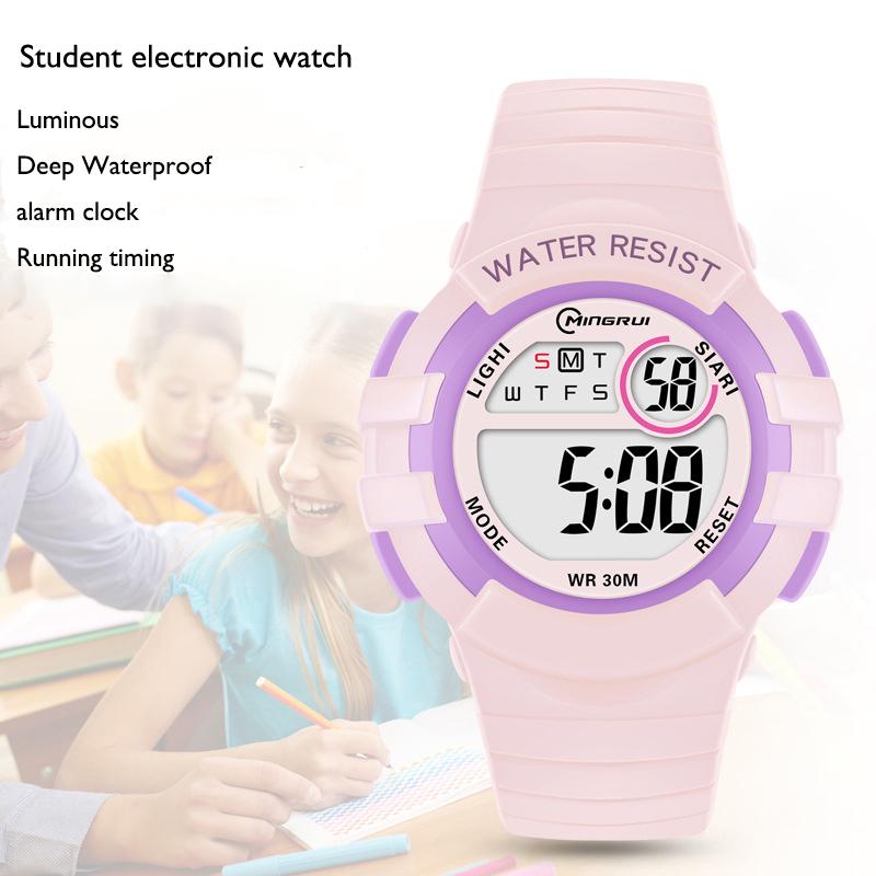C04 Elektroniczny Zegarek Budzik Wodoodporny do Pływania Uczeń Szkoły Podstawowej i Średniej Zegarki na Rękę Zegarek dla Dzieci