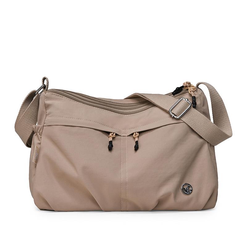 

Водовідштовхувальна Нейлонова Сумка Однотонна Жіноча Сумка на Плече Crossbody коричневий