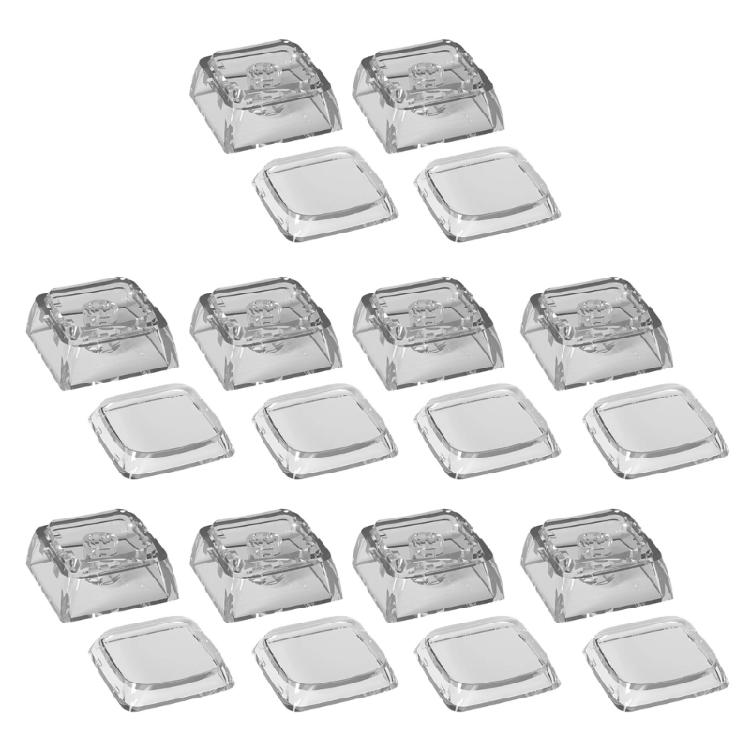 Teclado PC em Branco 10 Peças Perfil XDA Suplementos 1U Teclado Gamer Botão de Tecla DIY Teclados