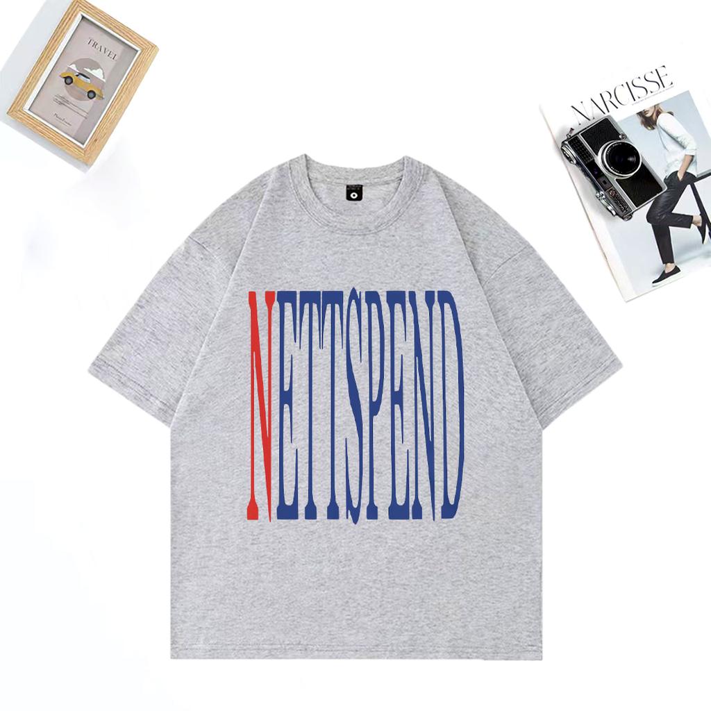 NETTSPEND TOUR Abbigliamento NUOVO Unisex Hip Hop streetwear T-shirt vintage oversize 100% cotone manica corta Moda Unisex T-shirt