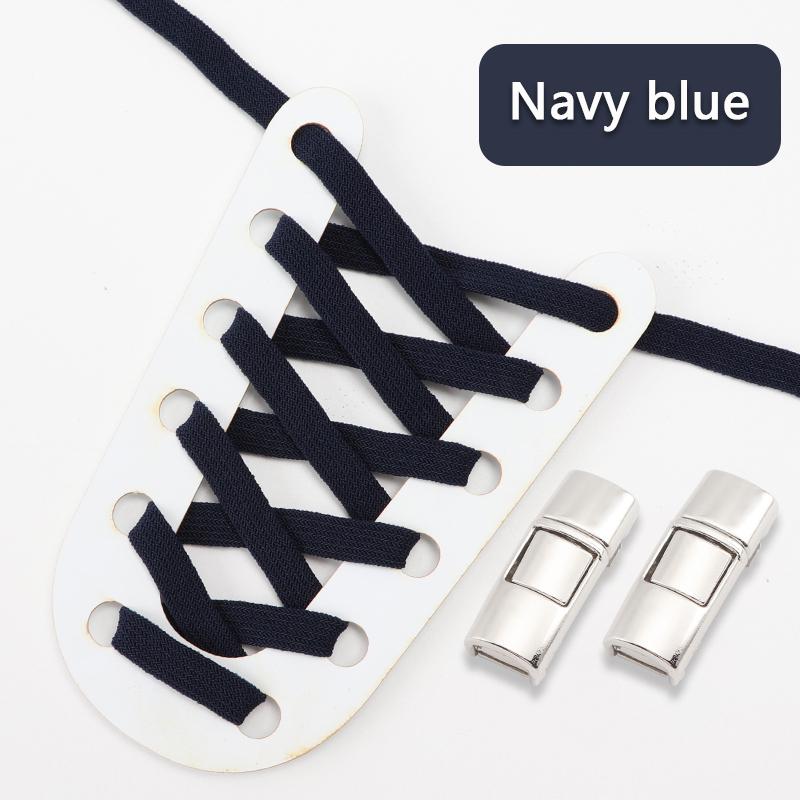 1 Paar Geen Strik Schoenveters voor Sneakers Kleur Elastische Schoenveters Plat Kinderen en Volwassenen Eenvoudig te Installeren Luie Schoenveters Casual