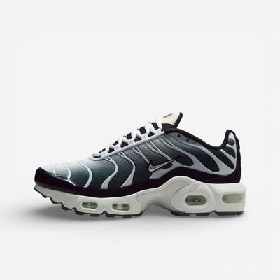 Air Max Plus Black White Sail Metallic Cool Grey (GS)