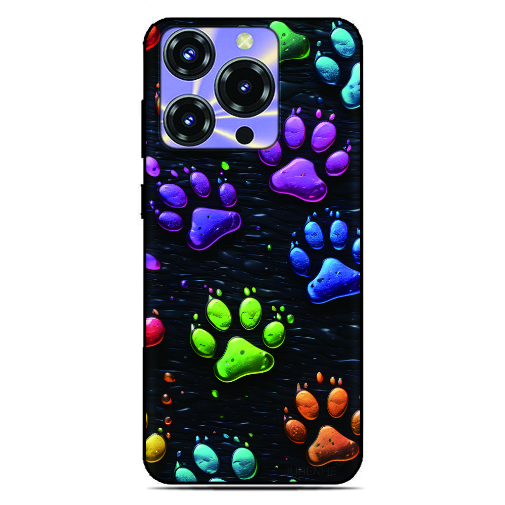 Dog Paw Print Back Cover for Sony Xperia 10 1 VII VI 5 II III IV V 2023 XZ5 XZ4 XZ3 XZ2 Compact XA1 XA2 TPU Soft Phone Case