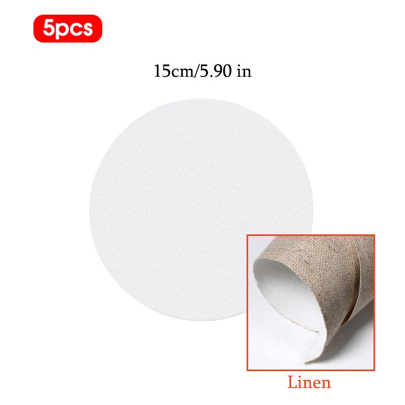 5 Stück Leinwandleer, Holzrahmen, Leinen-Malplatte, Künstler Kinder Anfänger Übung Kunstbedarf, DIY Graffiti, HB-03