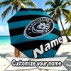 Custom Name Personalized Manchester City FC Print Umbrella, Auto Open Close, 8‑Rib Sturdy Frame, Commute Camping Hiking Use, Birthday Gift