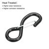 Uxcell Ratchet Strap S-Hook with Latch, Load Capacity 1763 Lbs, 25mm Tie-Down Strap, Webbing for Car, Truck, Trailer, 4 Pieces