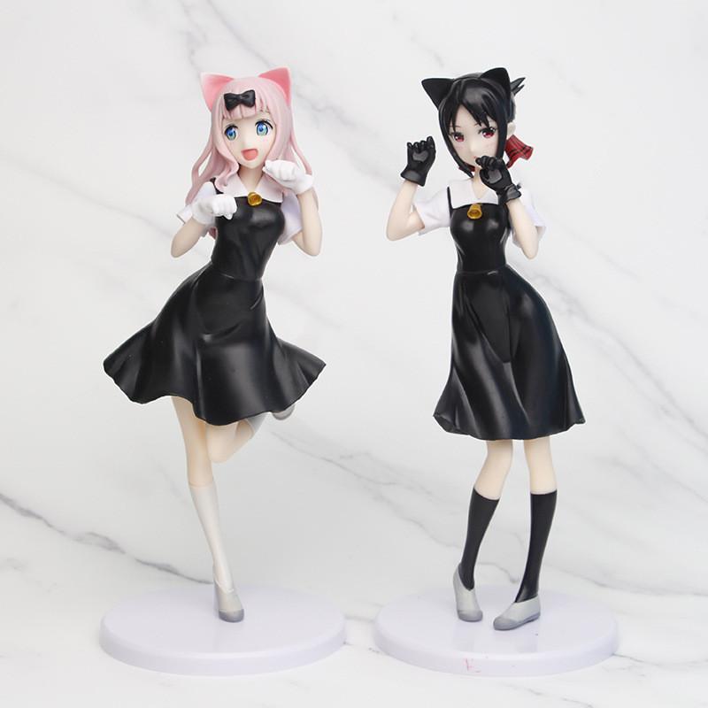 Elegant Kaguya-sama Model Kaguya Shinomiya Chika Fujiwara Pvc Anime Figurine 22cm Display Piece