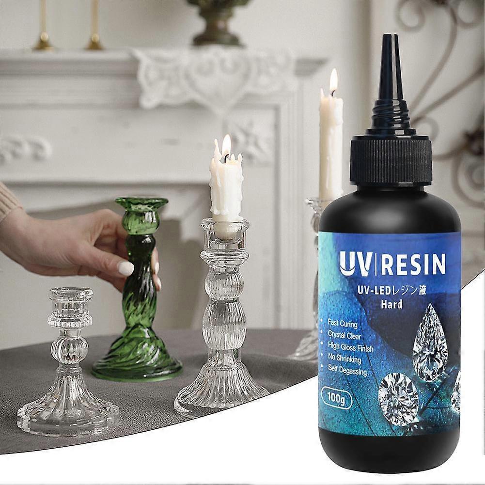 Clear Hard Uv Resin High Gloss Fast Curing Resin Yellowing Resistance