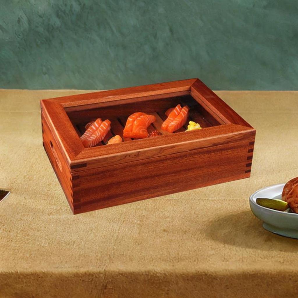 Sushi Plate Sushi Board Multipurpose Meat Ball Serving Board Sushi Presentation Box Salmon Ice Plate for Farmhouse Restaurant