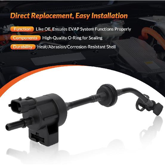 55573017 911-409 Zawór elektromagnetyczny odpowietrzania pochłaniacza par EVAP Kompatybilny z Chevy Cruze 2012-2015, Trax 2013-, Sonic 2013- i Buick Encore 2013- 1.4L L4
