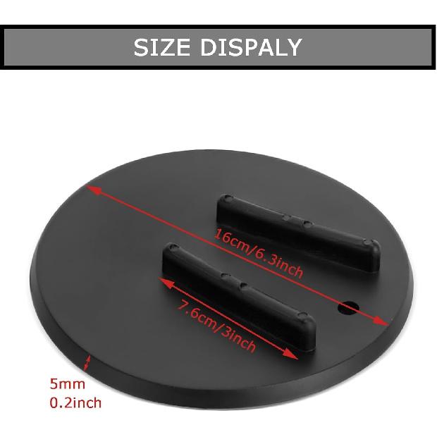 PSLER Motorcycle Kickstand Pad Kick Stand Coaster Puck Parking Stand Support Plate Helps Park Your Bike on Hot Pavement Grass Soft Ground