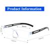 1/3/4pcs Rimless Reading Glasses Neutral Business Glasses Anti Blue Light Magnification Presbyopic Glasses 1.0 1.5 2.0 2.5 3.0