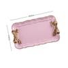 Piece Bow Tray Fruit Dessert Resin Tray Cake Jewelry Storage Tray Party Decoration Tableware Candy Tray Organizer Tools