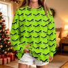 Women's Casual Christmas Print Neck Pullover Sweatshirt