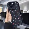 Colorful Heart Diamond Sand Staircase Sky Eye Black Groove Case for iPhone 15/16/17