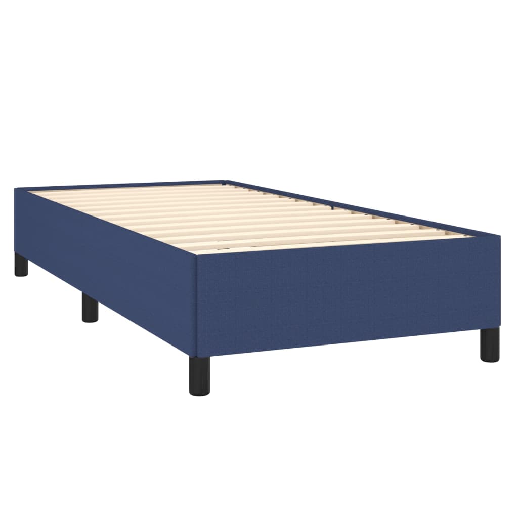 Vidaxl Bed Frame Without Mattress Blue 90X200 Cm Fabric
