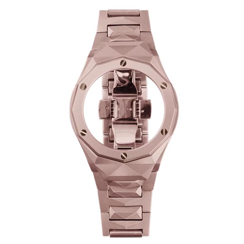 GA2100 GA-B2100 For Casio Farmhouse Oak GA-2110 Modified 316L Octagonal Metal Case Strap Watch Accessories