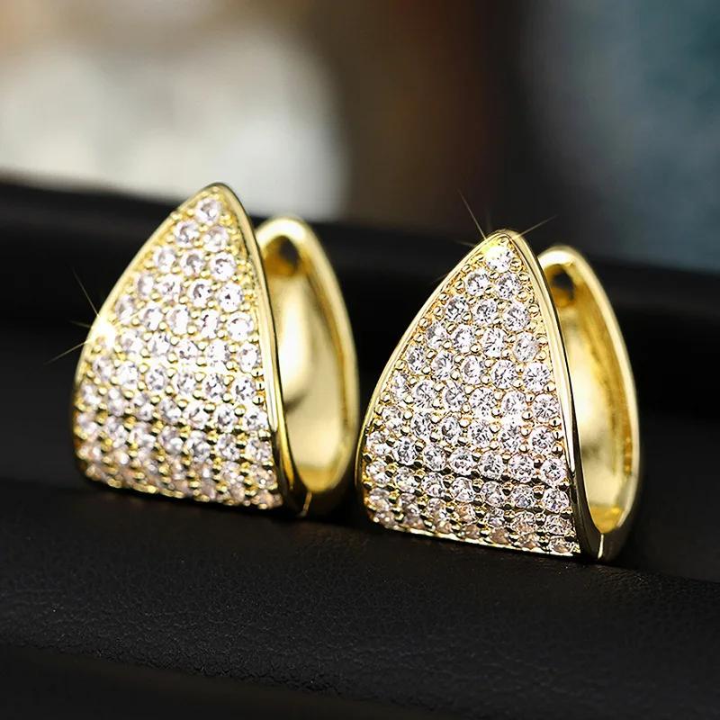 Exquisite Sweet Cool Street Pography With Zircon Inlaid Women'S Ear Buckle Shining Sweet Fashion Simple Accessories