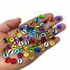 100 Stück 8-12mm Glas Runde Augen Cabochons für Halskettenanhänger Schmuckherstellungszubehör Nagelkunst Dekoration