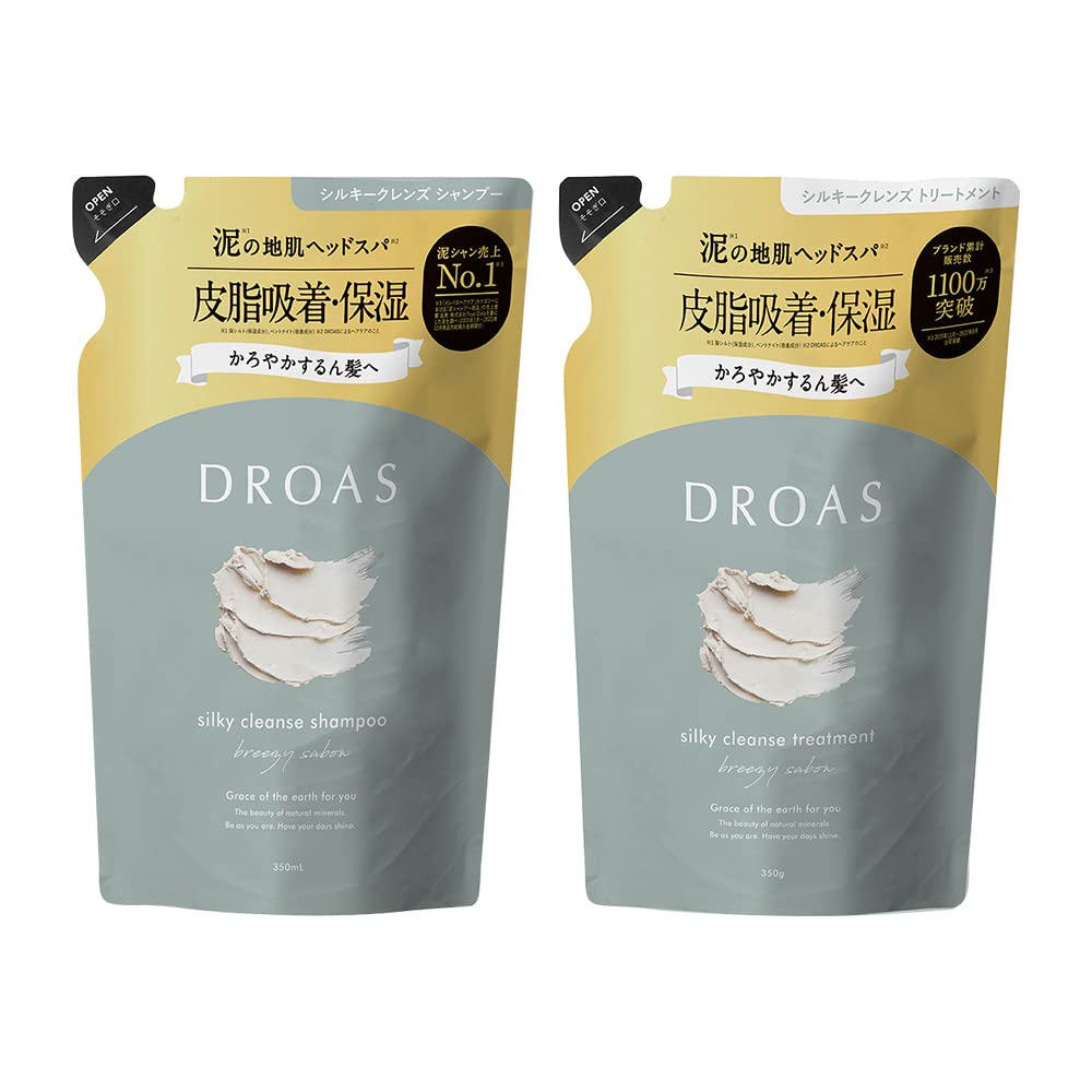 DROAS Silky Cleanse Shampoo and Treatment Set Refill