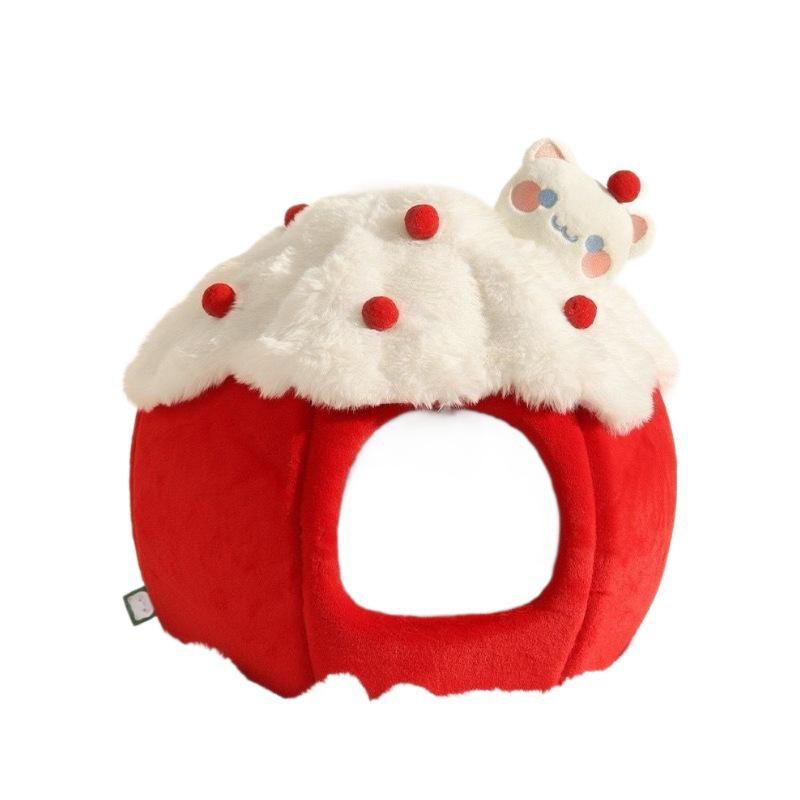High Elastic Pumpkin Cat Bed - Cozy, Closed Design, Removable, and Washable for Winter Warmth