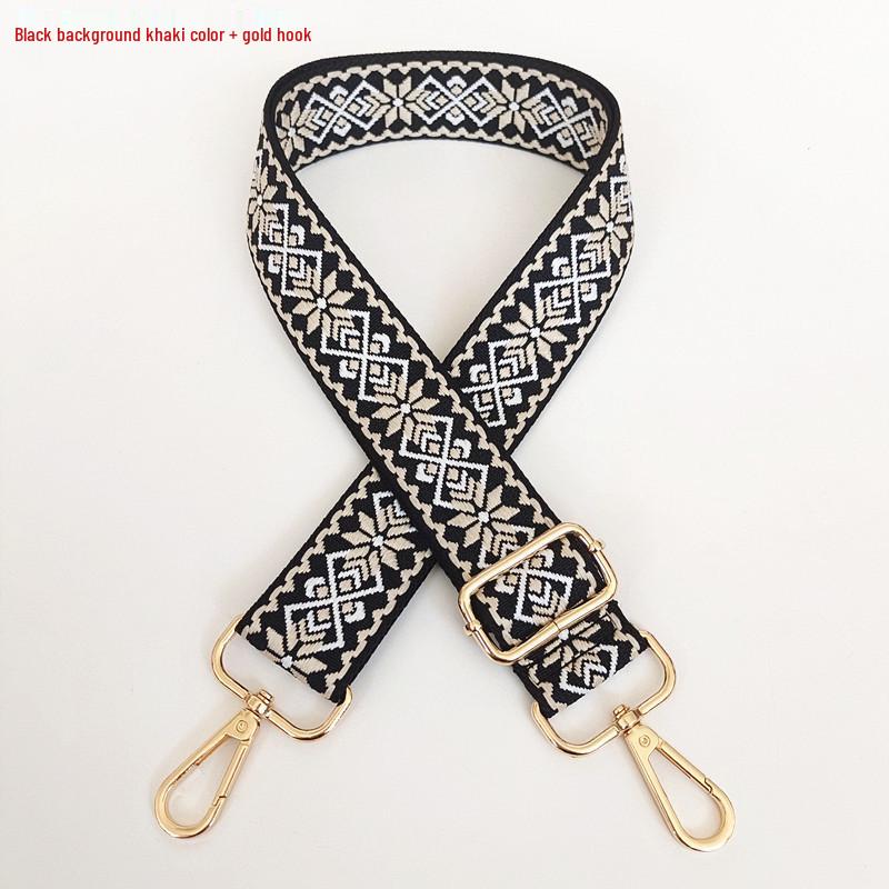 3.8cm Wide Diamond Jacquard Crossbody Strap for Bags and Backpacks.