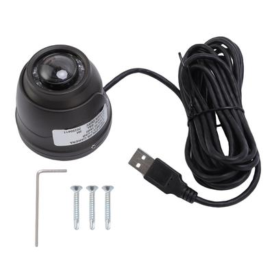 Kamera kopułkowa 2MP 1080P HD USB Odporna na warunki atmosferyczne Metalowa obudowa Kamera kopułkowa do monitoringu do autobusu PC CCTV Wtyczka