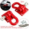 Premium Quality 2 Pcs Red Climbing Trailer Hook Buckle For 1/10 D90 Axial Scx10 Rc Cars