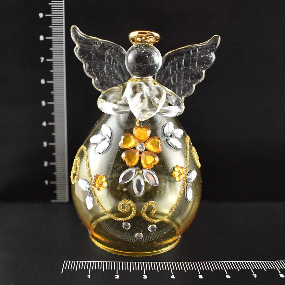 Four Cart Cute Handmade Glass Printemps [Angel Bell] x 6-Piece Set