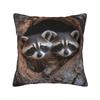 Cute Love Raccoon Throw Pillow Case Bedroom Decoration Fashion Racoon Panda Cushions Cover For Sofa Square Polyester Pillowcase